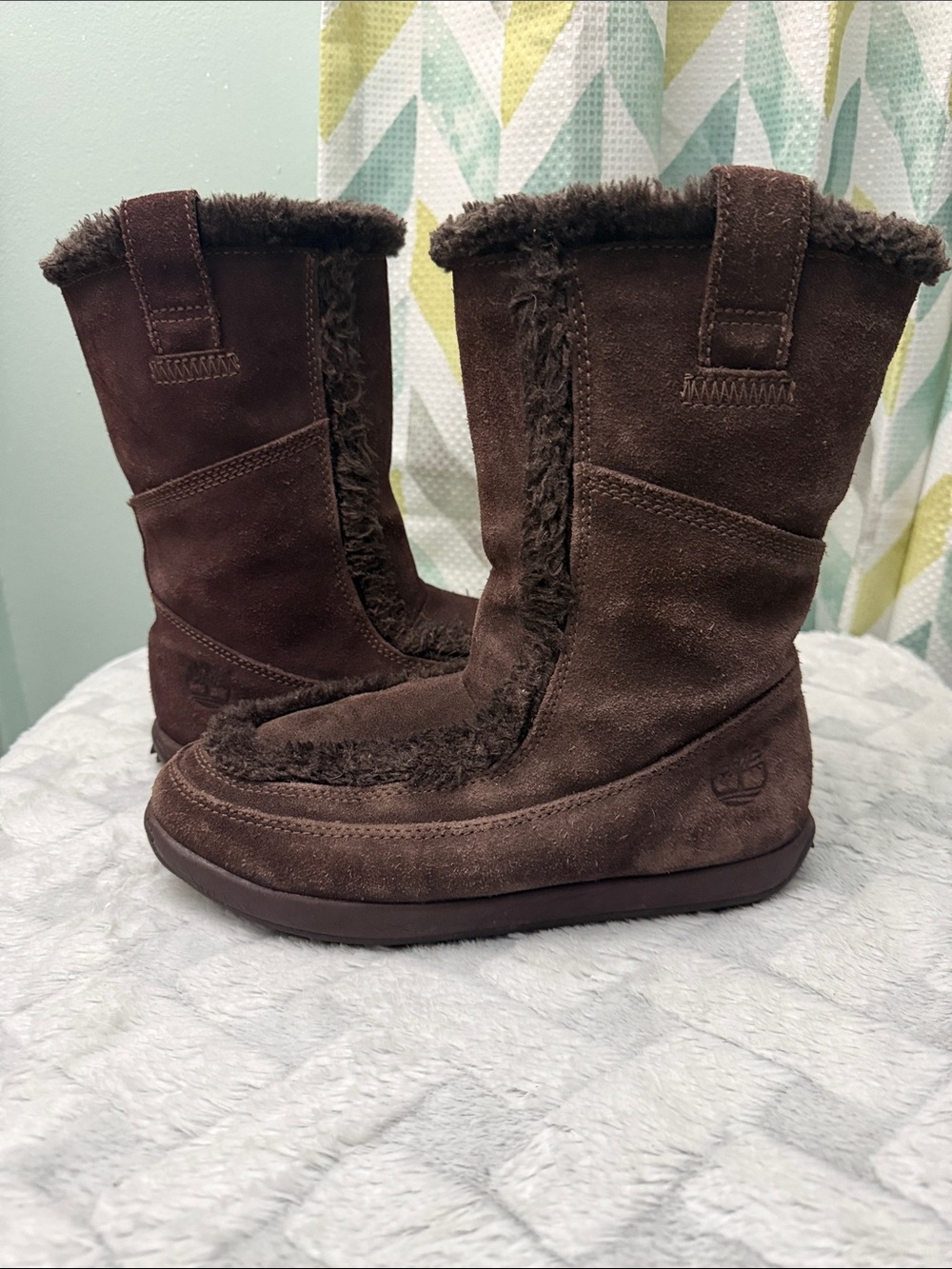 Timberland Brown Suede Fur-Lined Winter Boots
